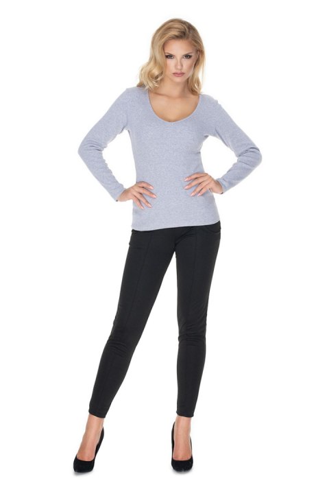 Bluzka Model 0165 Grey - PeeKaBoo Bluzka Model 0165 Grey - PeeKaBoo