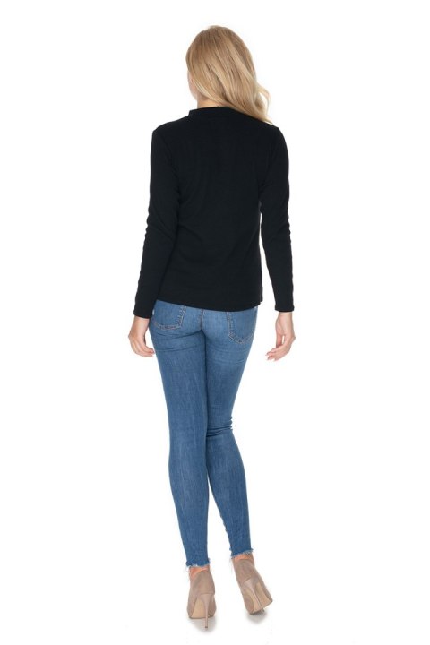 Bluzka Model 0166 Black - PeeKaBoo Bluzka Model 0166 Black - PeeKaBoo