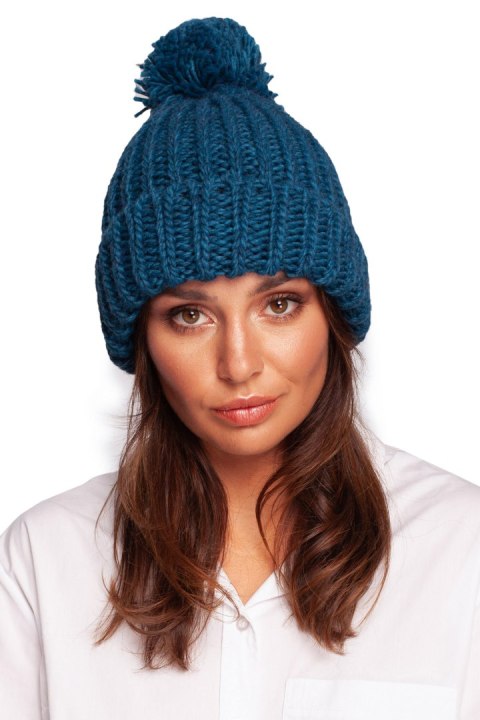 Czapka Model BK101 Morski - BE Knit Czapka Model BK101 Morski - BE Knit