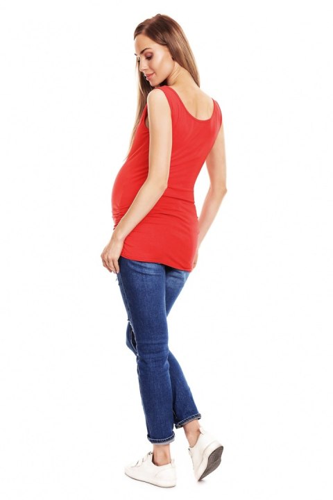 Koszulka ciążowa Model 0141 Coral - PeeKaBoo Koszulka ciążowa Model 0141 Coral - PeeKaBoo