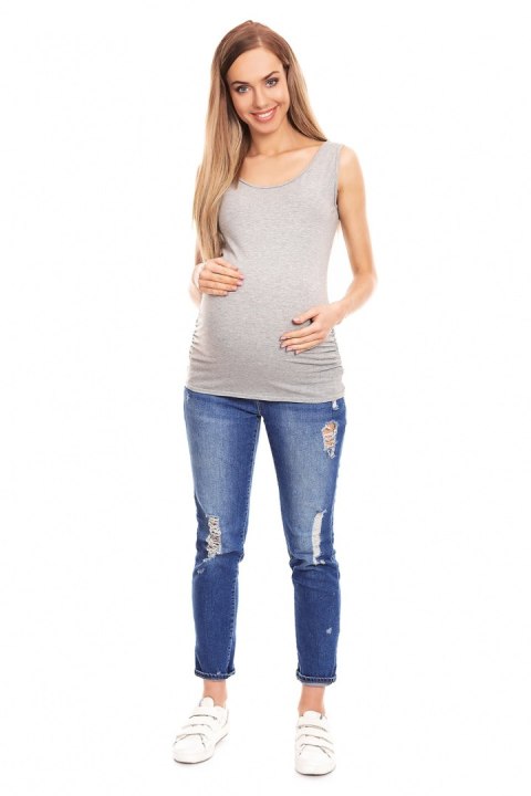 Koszulka ciążowa Model 0141 Grey - PeeKaBoo Koszulka ciążowa Model 0141 Grey - PeeKaBoo