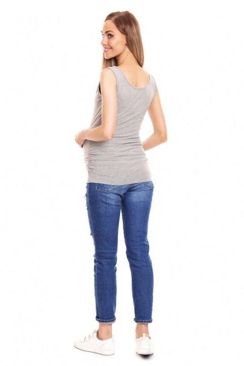 Koszulka ciążowa Model 0141 Grey - PeeKaBoo Koszulka ciążowa Model 0141 Grey - PeeKaBoo
