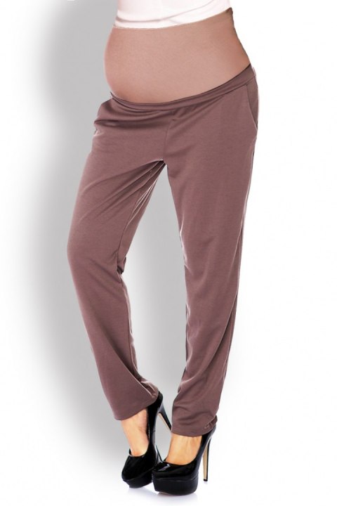 Spodnie Ciążowe Model 1276 Cappuccino - PeeKaBoo Spodnie Ciążowe Model 1276 Cappuccino - PeeKaBoo