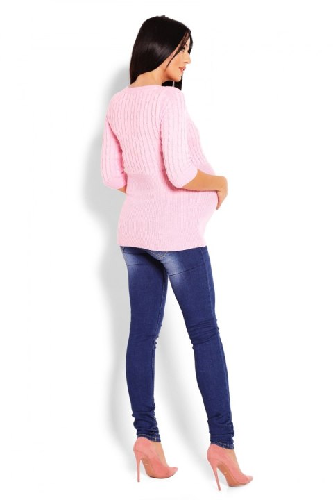 Sweter Damski Model 70008C Pink - PeeKaBoo Sweter Damski Model 70008C Pink - PeeKaBoo