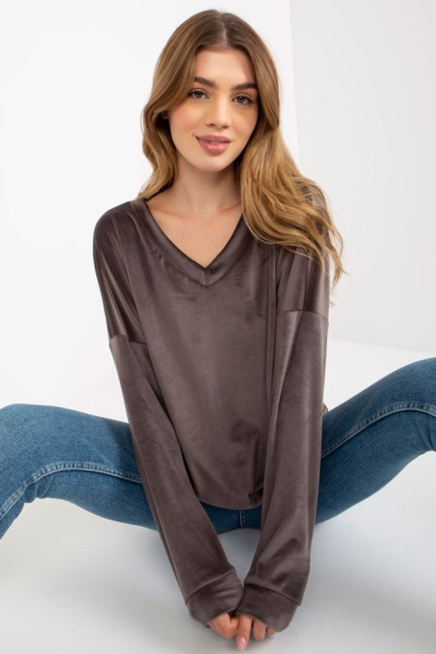 Bluza Damska Model RV-BL-8441.07P Dark Grey - Relevance Bluza Damska Model RV-BL-8441.07P Dark Grey - Relevance