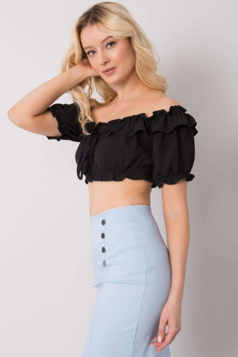 Bluzka Model TW-TP-BI-26718.46 Black - Och Bella Bluzka Model TW-TP-BI-26718.46 Black - Och Bella