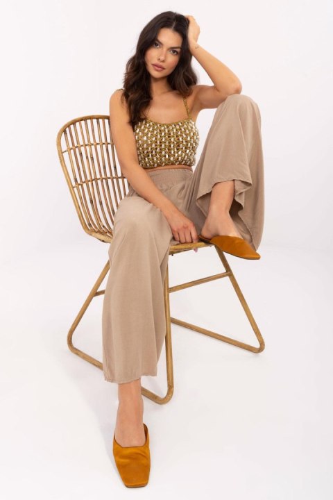 Spodnie Damskie Model TW-SP-BI-3069.94 Brown - Och Bella Spodnie Damskie Model TW-SP-BI-3069.94 Brown - Och Bella