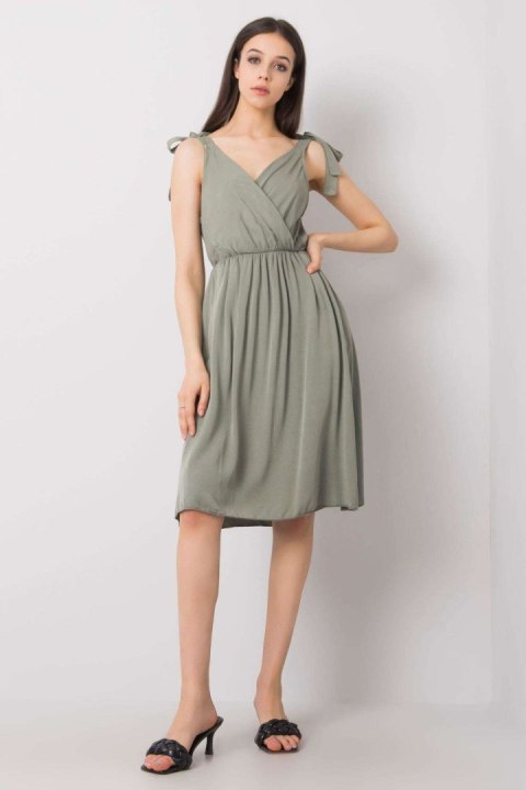 Sukienka Model TW-SK-BI-81843.99 Khaki - Och Bella Sukienka Model TW-SK-BI-81843.99 Khaki - Och Bella