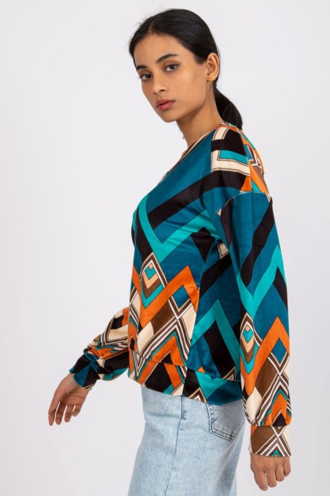 Bluzka Model DHJ-BZ-6033-1.49P Morski - Italy Moda Bluzka Model DHJ-BZ-6033-1.49P Morski - Italy Moda