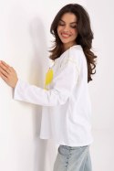 Bluzka Model MI-BZ-M6169.03 White/Yellow - Italy Moda
