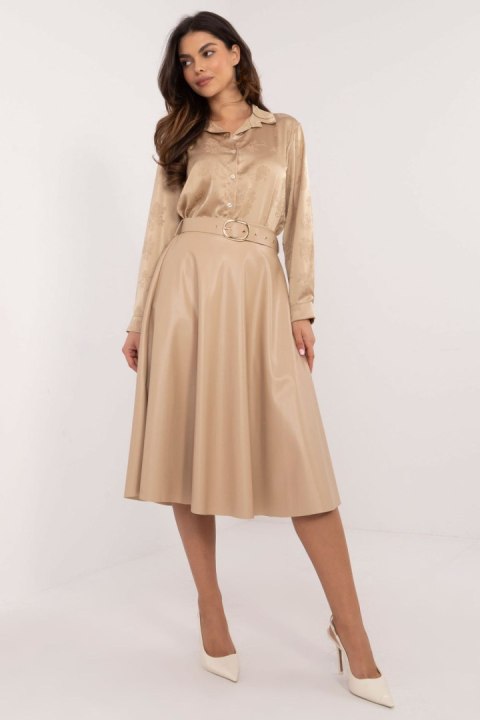 Spódnica Model DHJ-SD-A1997.76 Beige - Italy Moda Spódnica Model DHJ-SD-A1997.76 Beige - Italy Moda