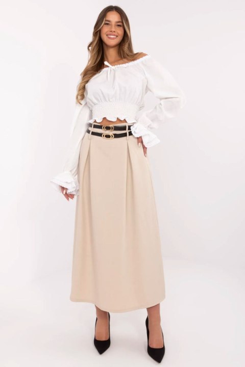 Spódnica Model MI-SD-88660.83 Beige - Italy Moda Spódnica Model MI-SD-88660.83 Beige - Italy Moda