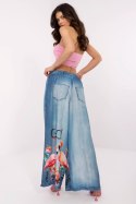 Spodnie Damskie Model DHJ-SP-19183-8.56 Blue - Italy Moda