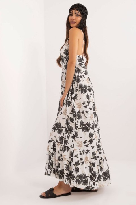 Sukienka Model DHJ-SK-7772.25 White/Black - Italy Moda Sukienka Model DHJ-SK-7772.25 White/Black - Italy Moda
