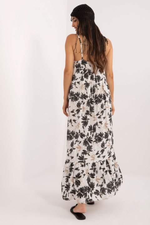 Sukienka Model DHJ-SK-7772.25 White/Black - Italy Moda Sukienka Model DHJ-SK-7772.25 White/Black - Italy Moda