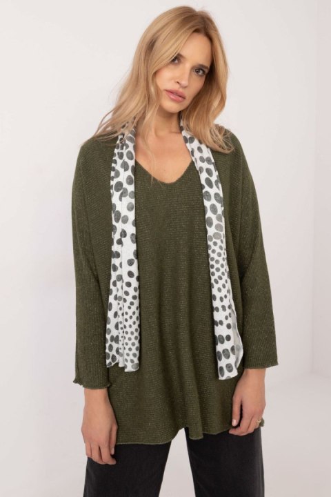 Sweter Damski Model DHJ-BZ-19226.91 Khaki - Italy Moda Sweter Damski Model DHJ-BZ-19226.91 Khaki - Italy Moda