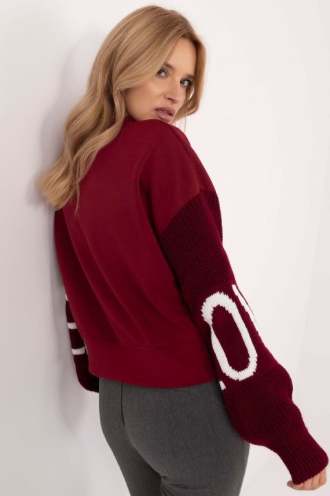 Bluza Damska Model MI-BL-M5975.26P Bordo - Italy Moda Bluza Damska Model MI-BL-M5975.26P Bordo - Italy Moda