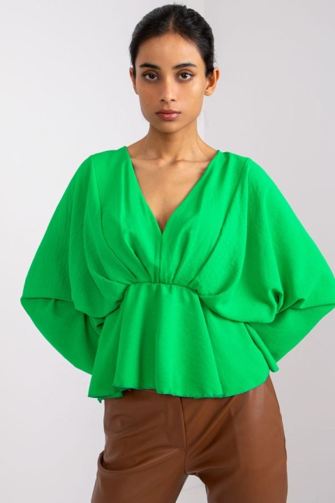 Bluzka Model DHJ-BZ-11979.67 Green - Italy Moda Bluzka Model DHJ-BZ-11979.67 Green - Italy Moda