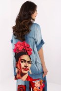 Koszula Damska Model DHJ-KS-19007-5.87 Blue - Italy Moda