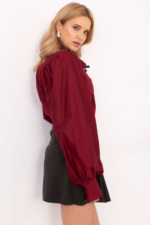 Koszula Damska Model MI-KS-C233.70 Bordo - Italy Moda Koszula Damska Model MI-KS-C233.70 Bordo - Italy Moda