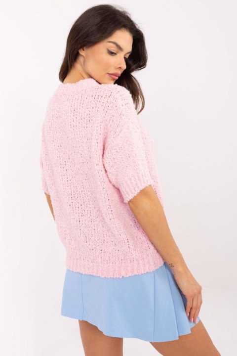 Sweter Damski Model MI-SW-2701.23 Light Pink - Italy Moda Sweter Damski Model MI-SW-2701.23 Light Pink - Italy Moda
