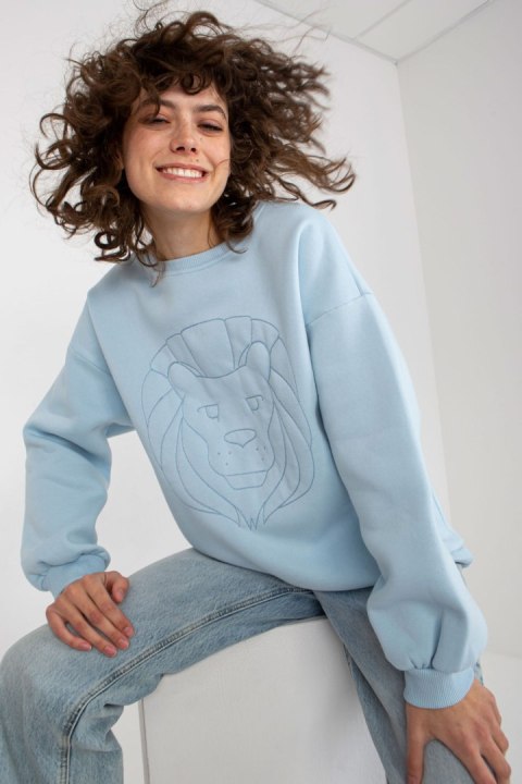 Bluza Damska Model EM-BL-617-4.41P Light Blue - Ex Moda Bluza Damska Model EM-BL-617-4.41P Light Blue - Ex Moda