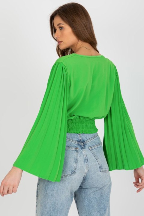 Bluzka Model DHJ-BZ-16503.30X Light Green - Italy Moda Bluzka Model DHJ-BZ-16503.30X Light Green - Italy Moda