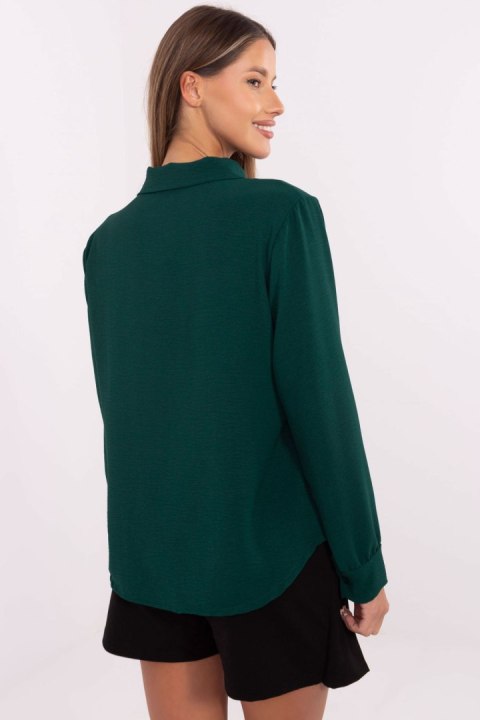 Koszula Damska Model MI-KS-91540.59P Dark Green - Italy Moda Koszula Damska Model MI-KS-91540.59P Dark Green - Italy Moda