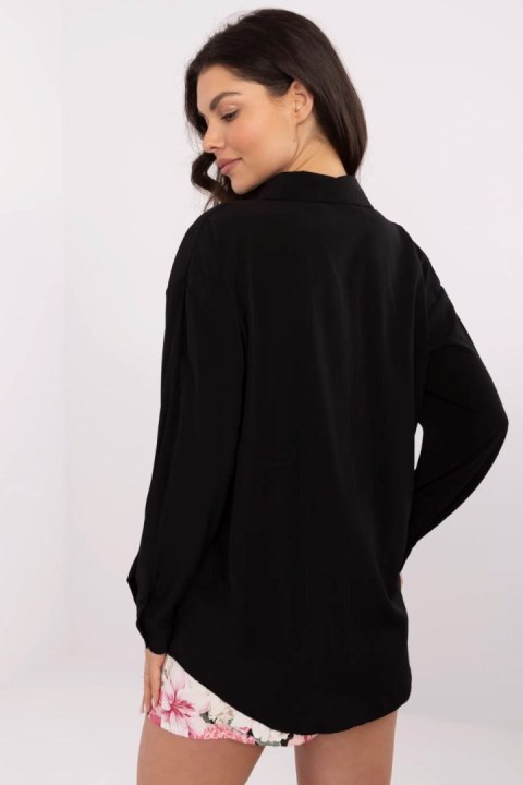 Koszula Damska Model NM-KS-Y0826.69 Black - NM Koszula Damska Model NM-KS-Y0826.69 Black - NM