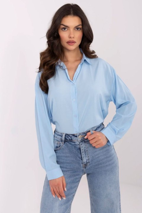 Koszula Damska Model NM-KS-Y0826.69 Light Blue - NM Koszula Damska Model NM-KS-Y0826.69 Light Blue - NM