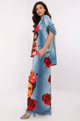 Spodnie Damskie Model DHJ-SP-19183-5.78 Blue - Italy Moda