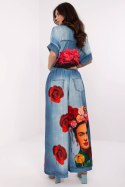 Spodnie Damskie Model DHJ-SP-19183-5.78 Blue - Italy Moda