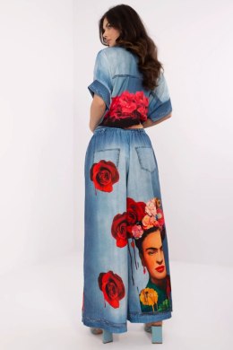Spodnie Damskie Model DHJ-SP-19183-5.78 Blue - Italy Moda