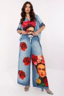 Spodnie Damskie Model DHJ-SP-19183-5.78 Blue - Italy Moda