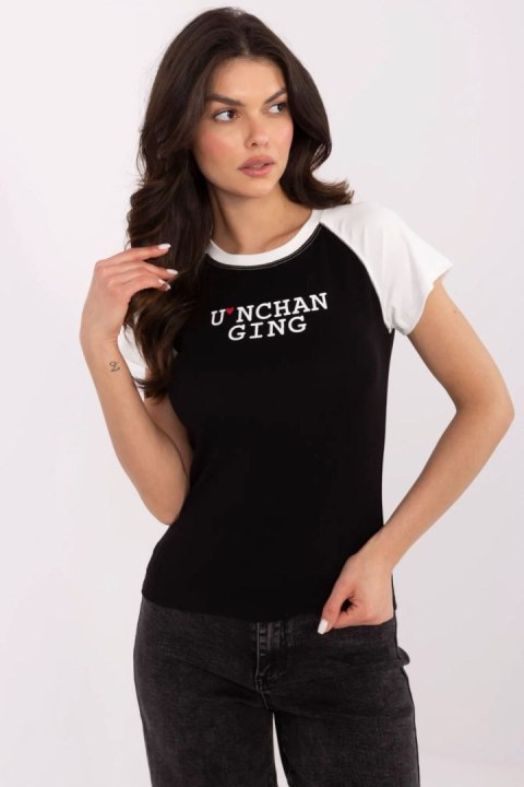T-shirt Damski Model NM-TS-V7939.50 Black/White - NM T-shirt Damski Model NM-TS-V7939.50 Black/White - NM