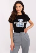 Tshirt Damski Model NM-TS-JX-09328.65P Black/Blue - NM