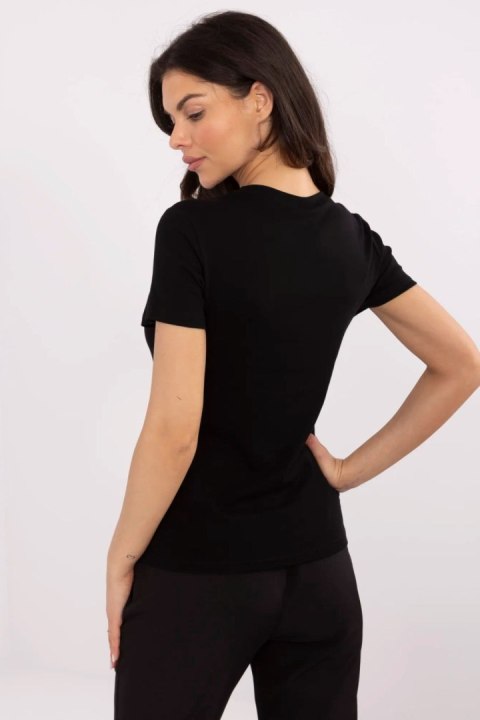 Tshirt Damski Model NM-TS-JX-09328.65P Black/Pink - NM Tshirt Damski Model NM-TS-JX-09328.65P Black/Pink - NM