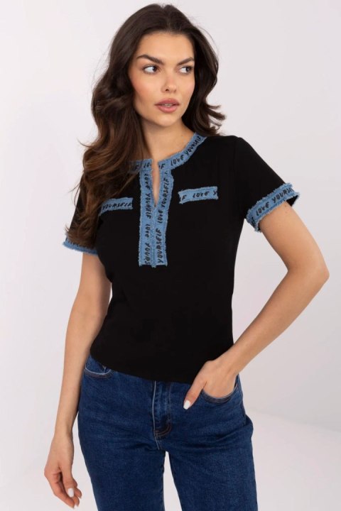 Tshirt Damski Model NM-TS-V8295.35 Black - NM Tshirt Damski Model NM-TS-V8295.35 Black - NM