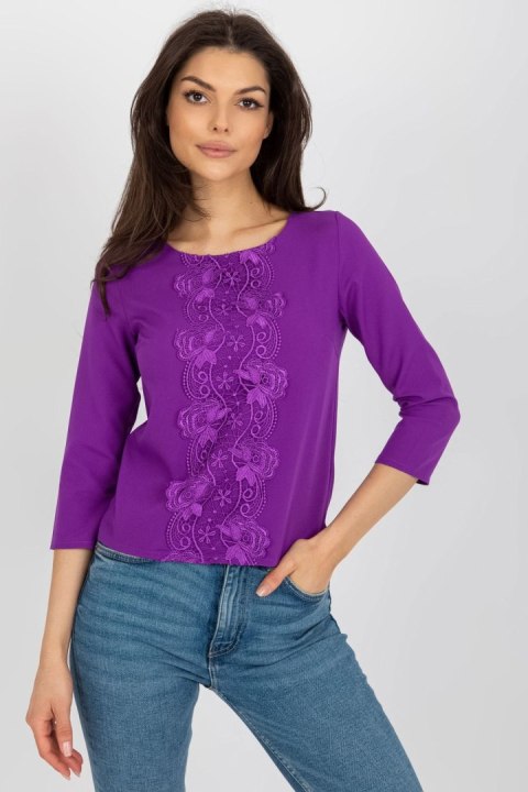 Bluzka Model LK-BZ-506522.07 Violet - Lakerta Bluzka Model LK-BZ-506522.07 Violet - Lakerta