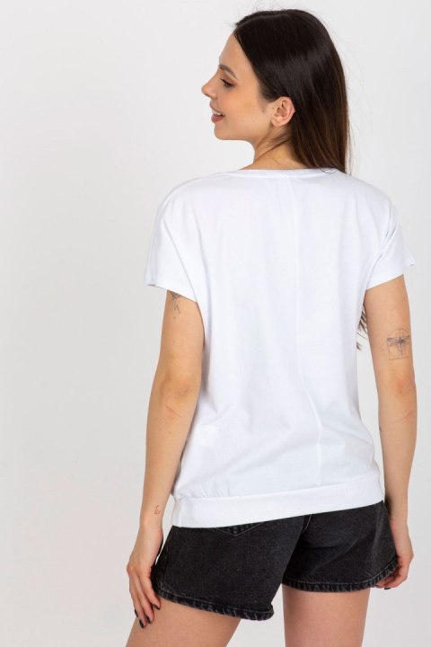 Bluzka Model RV-BZ-8947.76 White - Rue Paris Bluzka Model RV-BZ-8947.76 White - Rue Paris