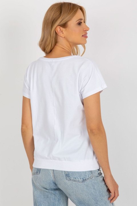 Bluzka Model RV-BZ-8951.33P White - Rue Paris Bluzka Model RV-BZ-8951.33P White - Rue Paris