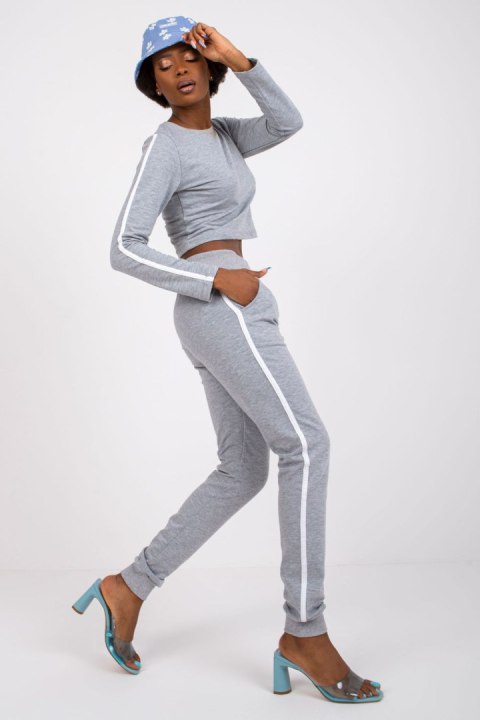 Spodnie Komplet Model RV-KMPL-7561.97 Grey - Rue Paris Spodnie Komplet Model RV-KMPL-7561.97 Grey - Rue Paris