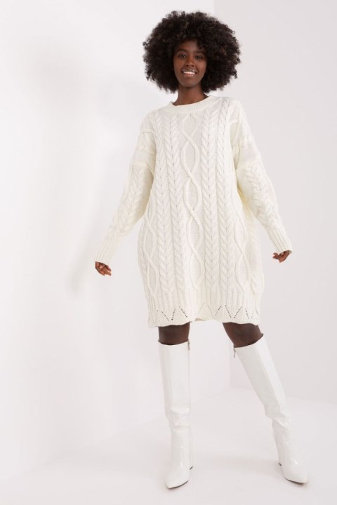 Sukienka Model LC-SK-8012-2.72P Ecru - Rue Paris Sukienka Model LC-SK-8012-2.72P Ecru - Rue Paris