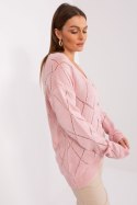 Sweter Damski Model LC-SW-A10-1.23X Light Pink - Rue Paris