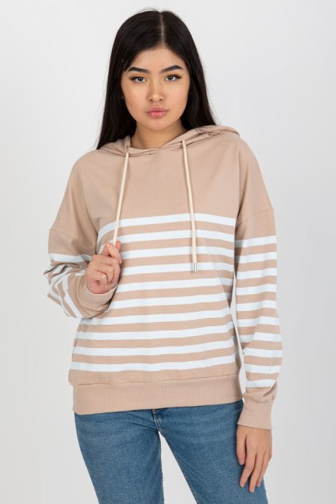 Bluza Damska Model LO-BL-DY-28.01 White/Beige - Rue Paris Bluza Damska Model LO-BL-DY-28.01 White/Beige - Rue Paris
