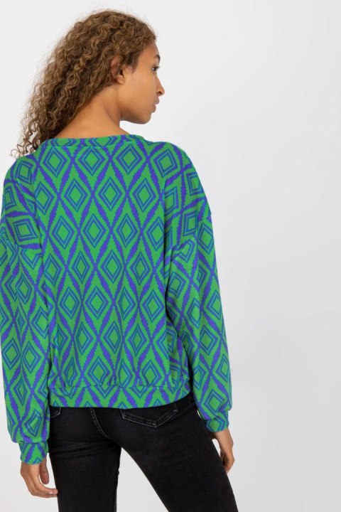 Bluza Damska Model RV-BL-8188.50 Green - Rue Paris Bluza Damska Model RV-BL-8188.50 Green - Rue Paris