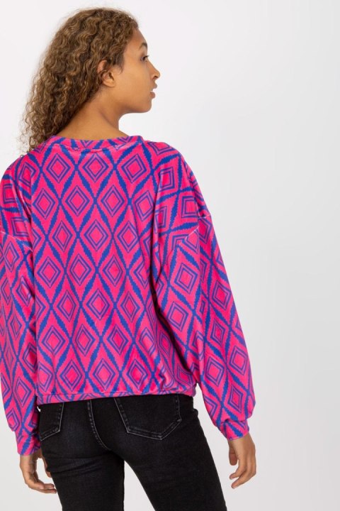 Bluza Damska Model RV-BL-8188.50 Pink - Rue Paris Bluza Damska Model RV-BL-8188.50 Pink - Rue Paris