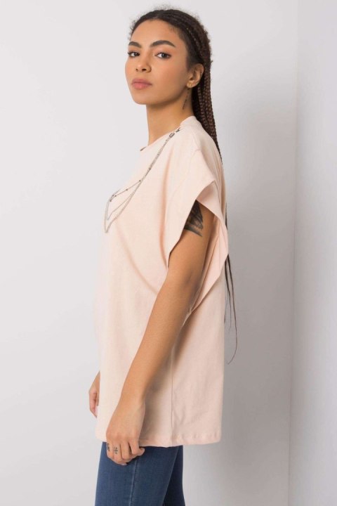 Bluzka Model 157-TS-4170.84 Brzoskwinia - Rue Paris Bluzka Model 157-TS-4170.84 Brzoskwinia - Rue Paris