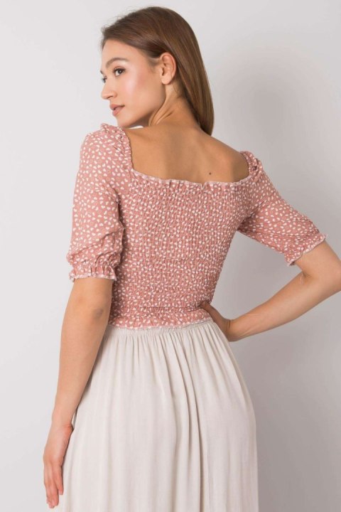 Bluzka Model RO-BZ-2516-6.79P Dark Pink - Rue Paris Bluzka Model RO-BZ-2516-6.79P Dark Pink - Rue Paris