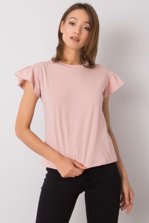 Bluzka Model RV-BZ-6724.69 Light Pink - Rue Paris Bluzka Model RV-BZ-6724.69 Light Pink - Rue Paris